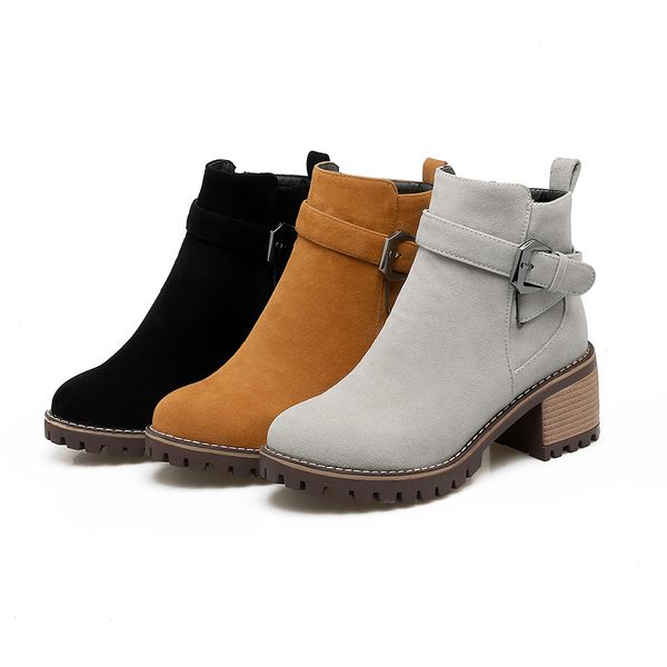 2018 plus size 33-43 platform zip up woman shoes fashion square heels buckle black gray ankle boots western boot women
2018 plus size 33-43 platform zip up woman shoes fashion square heels buckle black gray ankle boots western boot women