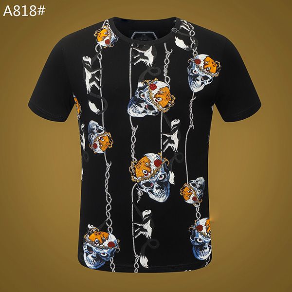 slim crystal cotton fashionable sequins skull round men's t-shirt print t-shirt neck men's short-sleeved slip elgcr, Black
slim crystal cotton fashionable sequins skull round men's t-shirt print t-shirt neck men's short-sleeved slip elgcr, Black
