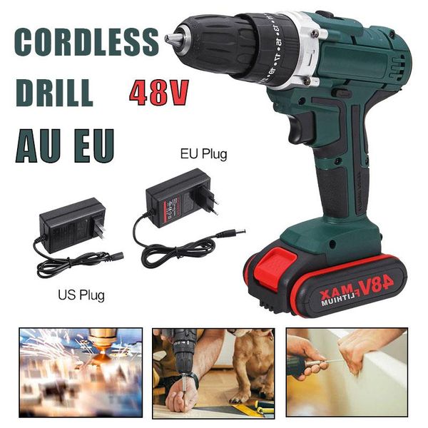 48v electric drill cordless drill rechargeable 6500mah battery screwdriver power tools mini drilling electric screwdriver
48v electric drill cordless drill rechargeable 6500mah battery screwdriver power tools mini drilling electric screwdriver