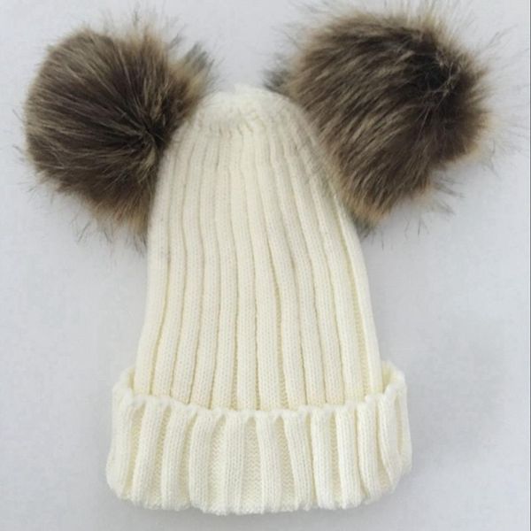 fashion parent-child caps cute infant baby pompon winter hat double fur ball hat mother kids warm knitted hat newborn be qylxfv, Yellow
fashion parent-child caps cute infant baby pompon winter hat double fur ball hat mother kids warm knitted hat newborn be qylxfv, Yellow