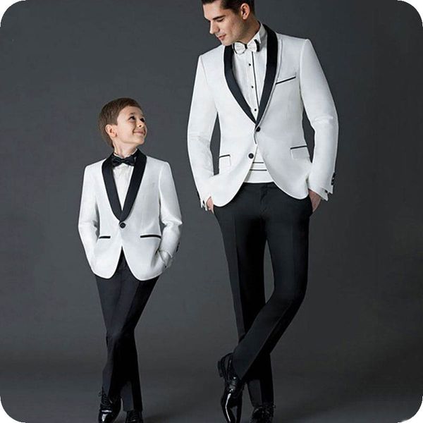 White Blazer Suits for Wedding Groom Tuxedo Father and Son Suits Top Groomsmen Attires Man Outfit 2Piece Costume Homme, Black;gray
White Blazer Suits for Wedding Groom Tuxedo Father and Son Suits Top Groomsmen Attires Man Outfit 2Piece Costume Homme, Black;gray