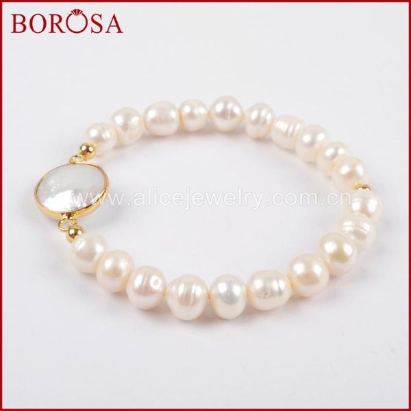 beaded, strands borosa handcrafted elegant arrival gold color natural pearl beads bracelet for women girls fashion gems jewelry g1407, Black
beaded, strands borosa handcrafted elegant arrival gold color natural pearl beads bracelet for women girls fashion gems jewelry g1407, Black