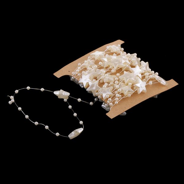 5m artificial pearls beads garland chain stars decoration for wedding party 
5m artificial pearls beads garland chain stars decoration for wedding party