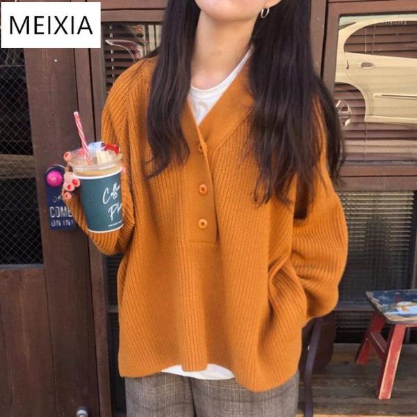 2020 women's long-sleeved pullover sweater wild retro solid color v-neck sweater loose large size student1, White;black
2020 women's long-sleeved pullover sweater wild retro solid color v-neck sweater loose large size student1, White;black