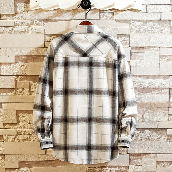 2021 new beach plaid shirt for autumn spring clothes long sleeve shirts of men oversized 5xl giyl, White;black
2021 new beach plaid shirt for autumn spring clothes long sleeve shirts of men oversized 5xl giyl, White;black