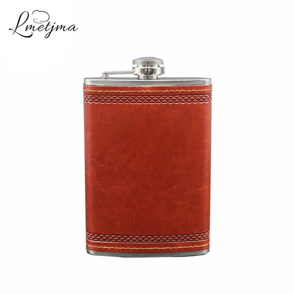 lmetjma 9oz portable stainless steel leather mini hip personalized drink cup mug bottle wine flask k0045 q1222
lmetjma 9oz portable stainless steel leather mini hip personalized drink cup mug bottle wine flask k0045 q1222