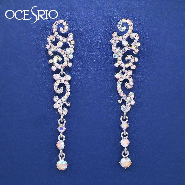ocesrio long fashion drop earrings for women crystal rhinestone big hanging dangle earrings bride wedding jewelry ers-h52, Silver
ocesrio long fashion drop earrings for women crystal rhinestone big hanging dangle earrings bride wedding jewelry ers-h52, Silver