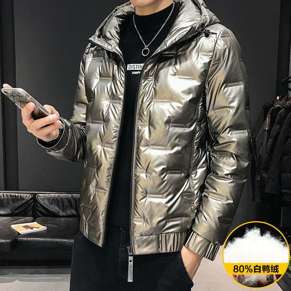 bright face lightweight down et short winter new korean thickened warm hooded men's coat fashion brand, Black
bright face lightweight down et short winter new korean thickened warm hooded men's coat fashion brand, Black