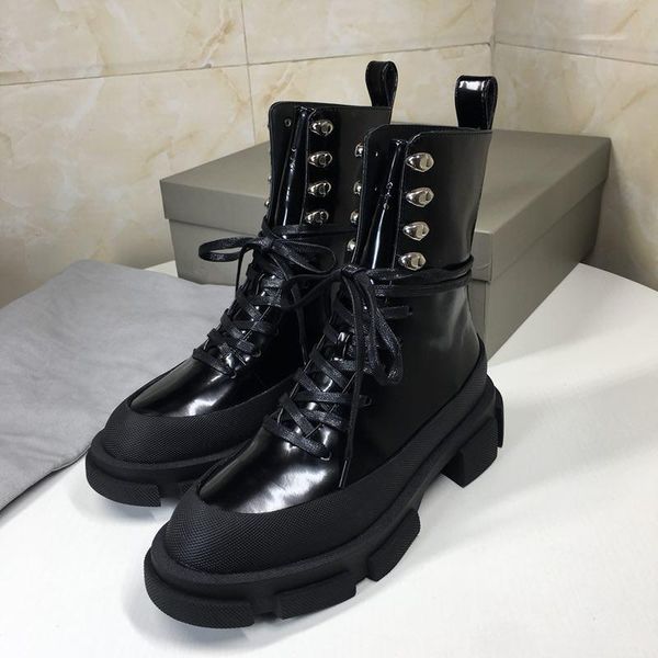 boots punk winter women platform botas mujer leather ankle for med heels feminina fashion zapatos de, Black
boots punk winter women platform botas mujer leather ankle for med heels feminina fashion zapatos de, Black