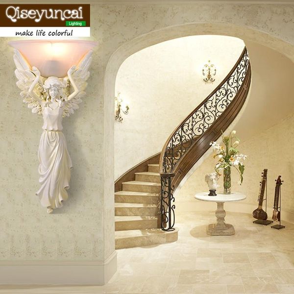 qiseyuncai 2020 new european retro resin angel wall lamp living room backdrop bedroom bedside aisle corridor wall lamp
qiseyuncai 2020 new european retro resin angel wall lamp living room backdrop bedroom bedside aisle corridor wall lamp