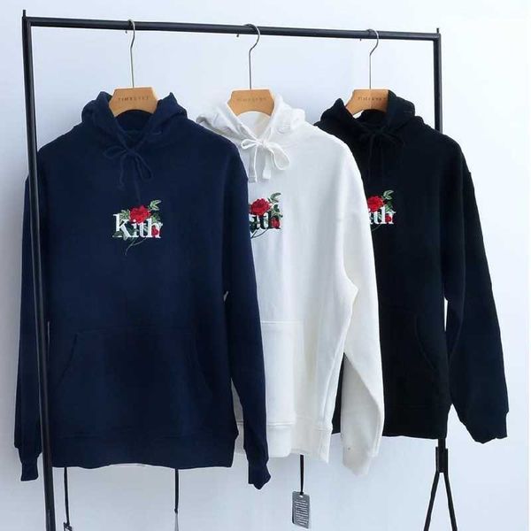 kith hoodie men women embroidered roses streetwear quality sweatshirts fashion pullover hoodies t200813, Black
kith hoodie men women embroidered roses streetwear quality sweatshirts fashion pullover hoodies t200813, Black