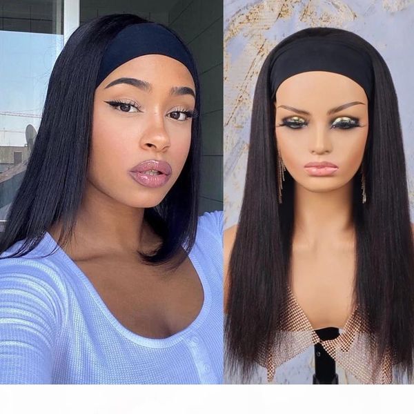 straight head band wigs human hair glueless full machine made human hair wig remy brazilian half wig with headband, Black;brown
straight head band wigs human hair glueless full machine made human hair wig remy brazilian half wig with headband, Black;brown