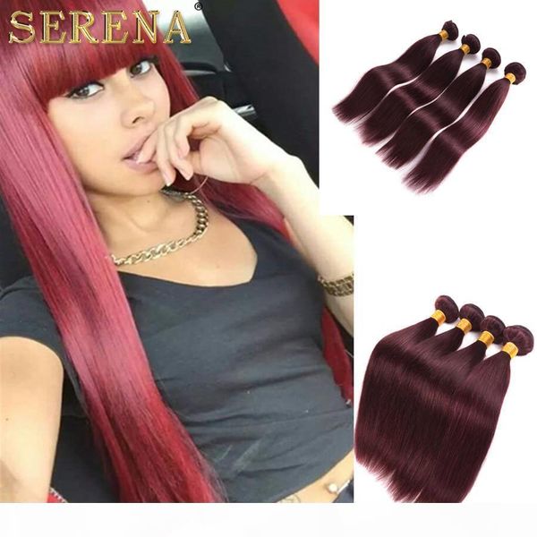burgundy wine red color 99j brazilian virgin hair weave bundles peruvian malaysian indian silky straight virgin human hair extensions, Black
burgundy wine red color 99j brazilian virgin hair weave bundles peruvian malaysian indian silky straight virgin human hair extensions, Black