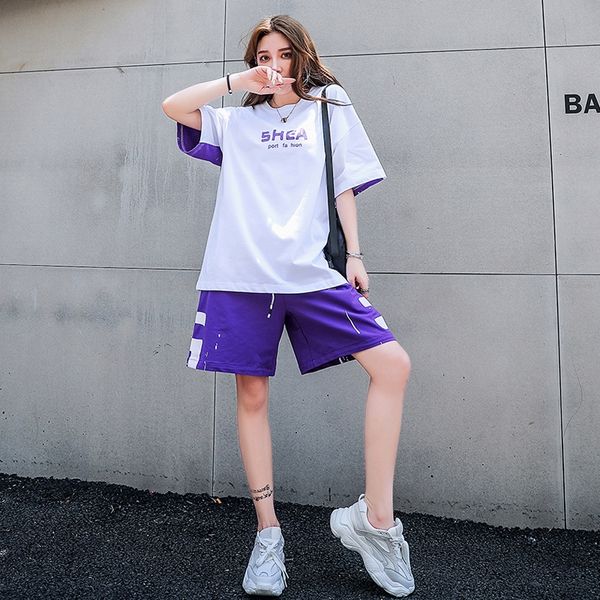 2019 internet celebrity internet celebrity summer new fashion korean style large size sports loose leisure bf harajuku style hip hop two-pie, Gray
2019 internet celebrity internet celebrity summer new fashion korean style large size sports loose leisure bf harajuku style hip hop two-pie, Gray