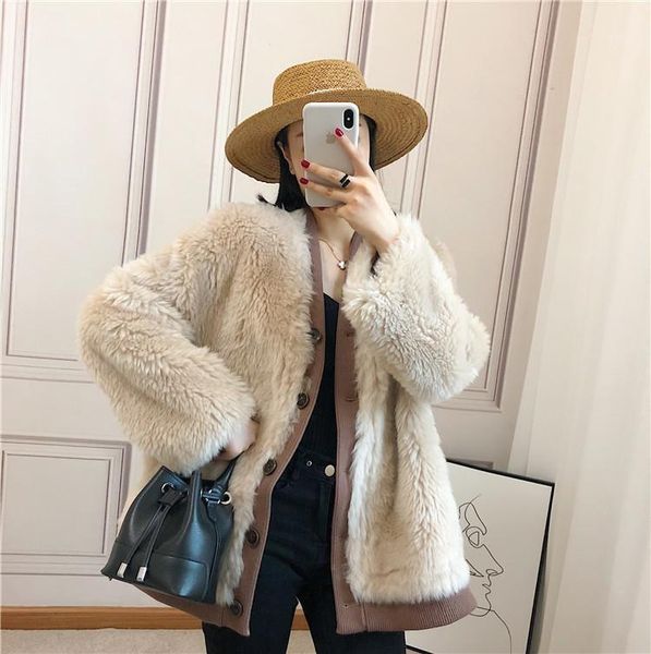 haining fur coat women's basha lamb fur women's coat granular cashmere medium long 2020 new1, Black
haining fur coat women's basha lamb fur women's coat granular cashmere medium long 2020 new1, Black