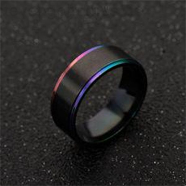 rainbow 316l stainless steel ribbon ring black band rings for women men fashion jewelry, Silver
rainbow 316l stainless steel ribbon ring black band rings for women men fashion jewelry, Silver