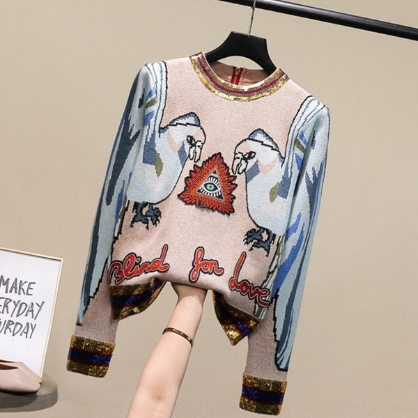 mgwic ten gulinazayanlai march 30 sweater years female parrot golden sequin sweater same autumn pa4rk, White;black
mgwic ten gulinazayanlai march 30 sweater years female parrot golden sequin sweater same autumn pa4rk, White;black