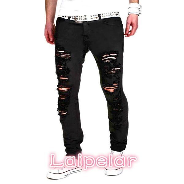 men's jeans laipelar black ripped men with holes denim super skinny brand slim fit jean pants scratched biker cool 2xl, Blue
men's jeans laipelar black ripped men with holes denim super skinny brand slim fit jean pants scratched biker cool 2xl, Blue