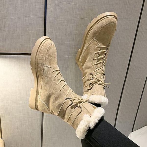 fashionable trendy shoelaces non-slip rubber sole female keep warm plush fur winter shoes snow boot ankle boots, Black
fashionable trendy shoelaces non-slip rubber sole female keep warm plush fur winter shoes snow boot ankle boots, Black