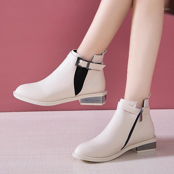 boots 2021 winter women's fashion zipper hasp pu short comfortable low-heeled thick-soled round-toe ankle1, Black
boots 2021 winter women's fashion zipper hasp pu short comfortable low-heeled thick-soled round-toe ankle1, Black