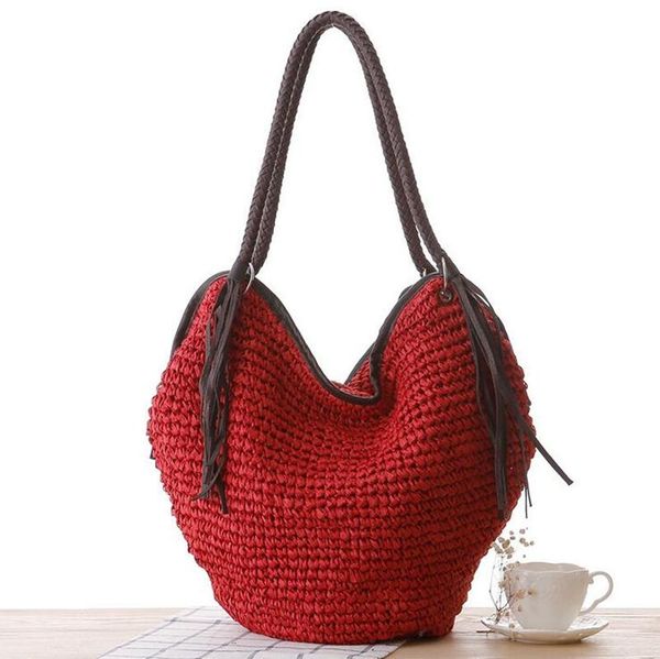 stock price retro straw beach bag basket bag women girls simple tassel shoulder large tote sac a main
stock price retro straw beach bag basket bag women girls simple tassel shoulder large tote sac a main