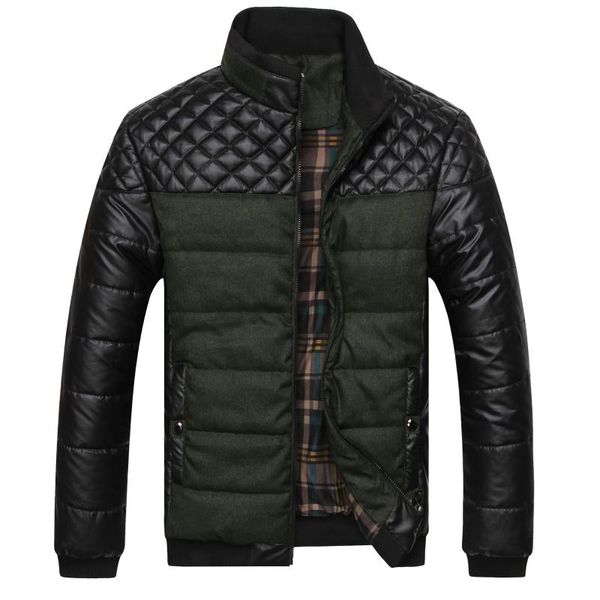 men's jackets brand and coats 4xl pu patchwork designer men outerwear winter fashion male clothing, Black;brown
men's jackets brand and coats 4xl pu patchwork designer men outerwear winter fashion male clothing, Black;brown