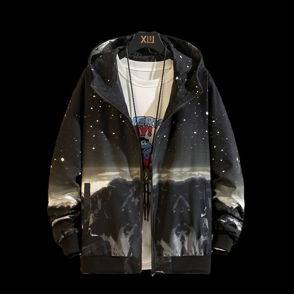 Januarysnow NEW Starry Sky Casual Jacket Men Hip Hop Spring Autumn Male Windbreaker Hooded Coat Bomber Jacket Hip Hop Outwear
Januarysnow NEW Starry Sky Casual Jacket Men Hip Hop Spring Autumn Male Windbreaker Hooded Coat Bomber Jacket Hip Hop Outwear