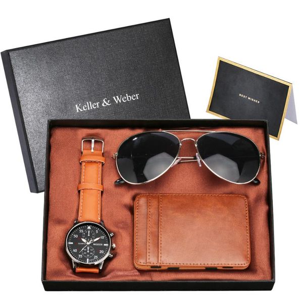 wristwatches keller & weber men watch sets with magic card pack fashion sunglasses birthday thanksgiving gift men's wristwatch set, Slivery;brown
wristwatches keller & weber men watch sets with magic card pack fashion sunglasses birthday thanksgiving gift men's wristwatch set, Slivery;brown