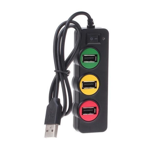 home office usb hub 4 ports universal computer accessory heat resistant high speed with switch plug and play traffic light 
home office usb hub 4 ports universal computer accessory heat resistant high speed with switch plug and play traffic light