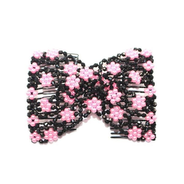 women pearl beads elastic hair combs double slide magic bun diy hairstyle making tool metal novelty hair clip accessor bbyatd, Silver
women pearl beads elastic hair combs double slide magic bun diy hairstyle making tool metal novelty hair clip accessor bbyatd, Silver