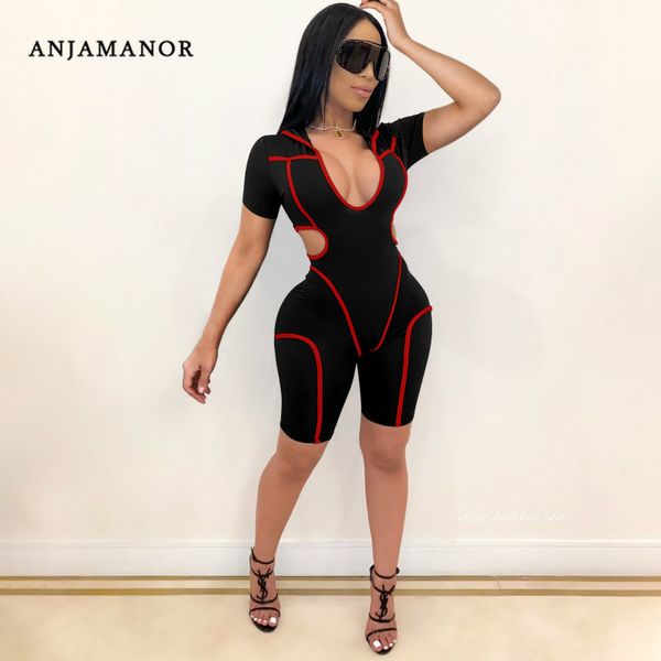 anjamanor rompers one piece outfit hollow out short sleeve bodycon jumpsuit women summer 2020 sporty playsuits d53-cd30 t200704, Black;white
anjamanor rompers one piece outfit hollow out short sleeve bodycon jumpsuit women summer 2020 sporty playsuits d53-cd30 t200704, Black;white