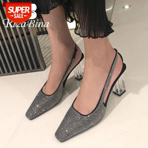 rizabina women thick high heels shoes fashion real leather pumps shoes women modern square toe catwalk show footwear size 34-39 #d616
rizabina women thick high heels shoes fashion real leather pumps shoes women modern square toe catwalk show footwear size 34-39 #d616