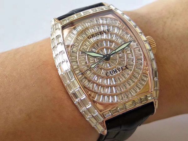 ABF Casablanca 8880 Luxury Watch Full Diamond Watch Swiss 2824 Automatic Mechanical 18k Rose Gold Wristwatch Sapphire Crystal Leather Strap
ABF Casablanca 8880 Luxury Watch Full Diamond Watch Swiss 2824 Automatic Mechanical 18k Rose Gold Wristwatch Sapphire Crystal Leather Strap