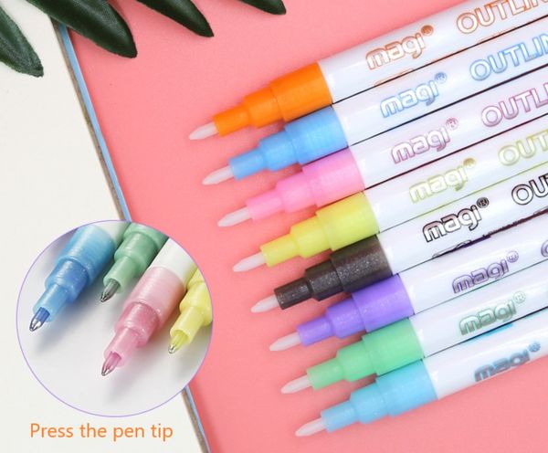 explosive dream double line contour pen 8-color set diy highlighter double line pen student marker marker pen
explosive dream double line contour pen 8-color set diy highlighter double line pen student marker marker pen