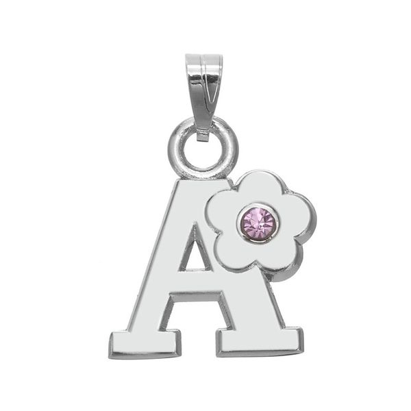 

26 initial letter charms a-z alloy silver plated crystal initial charm pendant for necklace bracelet diy making jewelry, Bronze;silver