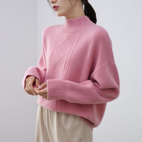 2021 quality gross and loose shirts 100% knitting pullovers winter new turtleneck high wool clothes 90jn, White;black
2021 quality gross and loose shirts 100% knitting pullovers winter new turtleneck high wool clothes 90jn, White;black