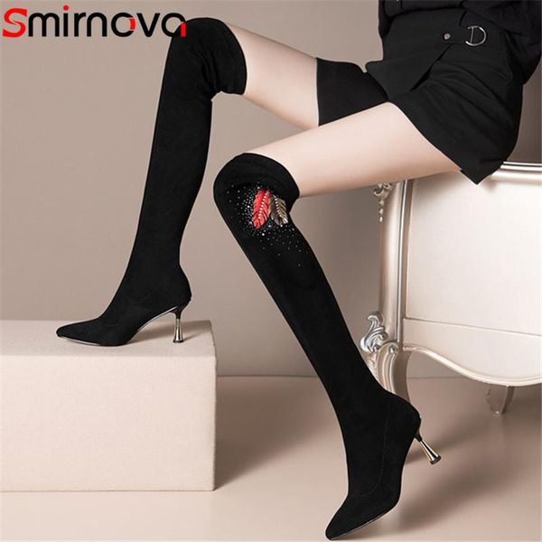 boots smirnova 2021 est autumn winter over the knee women thin high heel party shoes embroidered stretch woman, Black
boots smirnova 2021 est autumn winter over the knee women thin high heel party shoes embroidered stretch woman, Black