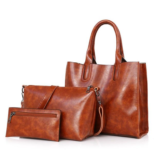 3 pcs/set oil wax leather women bag leather handbags casual female handbag sac a main tote shoulder bags bolsa
3 pcs/set oil wax leather women bag leather handbags casual female handbag sac a main tote shoulder bags bolsa