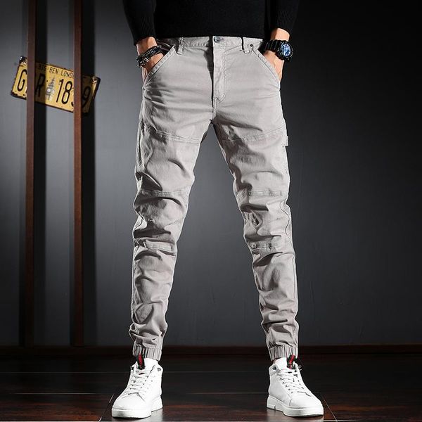 men's jeans ly designer fashion men slim fit spliced casual cargo pants streetwear hip hop joggers trousers, Blue
men's jeans ly designer fashion men slim fit spliced casual cargo pants streetwear hip hop joggers trousers, Blue