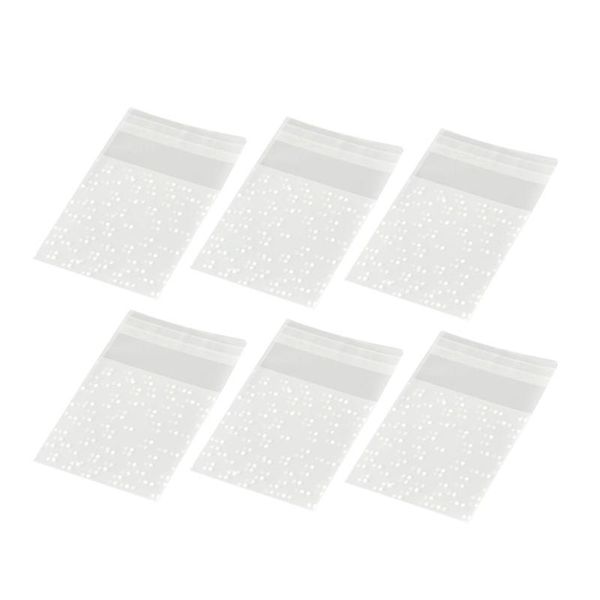 100pcs white polka dot frosted bags self-adhesive pouch packaging bag for candy cookie pastry (7*7+3)
100pcs white polka dot frosted bags self-adhesive pouch packaging bag for candy cookie pastry (7*7+3)