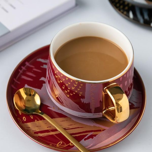 220ml high-grade ceramic coffee cups coffee cup set simple european style mug cappuccino flower cu jllwhc 
220ml high-grade ceramic coffee cups coffee cup set simple european style mug cappuccino flower cu jllwhc