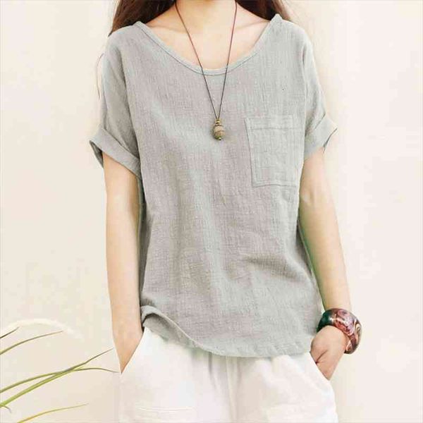 loose cotton linen blouse plus size 5xl blouses women summer shirts casual short sleeve o neck solid shirt lady, White
loose cotton linen blouse plus size 5xl blouses women summer shirts casual short sleeve o neck solid shirt lady, White
