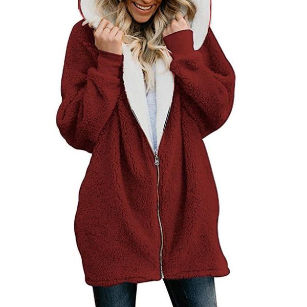 autumn new women's hooded jacket faux lam velvet wool comfortable plus size 5xl winter casual casacos feminino outwear, Black;brown
autumn new women's hooded jacket faux lam velvet wool comfortable plus size 5xl winter casual casacos feminino outwear, Black;brown