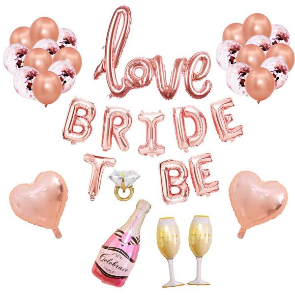 16inch Rose Gold Bride To Be Balloon Letter foil Balloon Hen Party Decorations Wedding Bachelorette Party Bride To Be Ballon
16inch Rose Gold Bride To Be Balloon Letter foil Balloon Hen Party Decorations Wedding Bachelorette Party Bride To Be Ballon