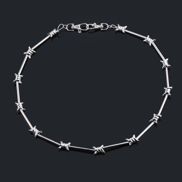 chains trend rock necklace hip hop punk bamboo festival metal tie thorns spur for women men party jewelry gift, Silver
chains trend rock necklace hip hop punk bamboo festival metal tie thorns spur for women men party jewelry gift, Silver