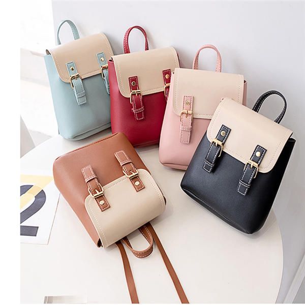 net new trend good goods manufacturers direct women's backpack fresh and sweet ladies backpack lovely contrast color small bag cross-bo, Black;red
net new trend good goods manufacturers direct women's backpack fresh and sweet ladies backpack lovely contrast color small bag cross-bo, Black;red
