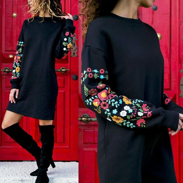 dress womens winter women casual long sleeve floral printing sweatshirt party mini dress nylon, polyester, spandex plus size, Black;gray
dress womens winter women casual long sleeve floral printing sweatshirt party mini dress nylon, polyester, spandex plus size, Black;gray