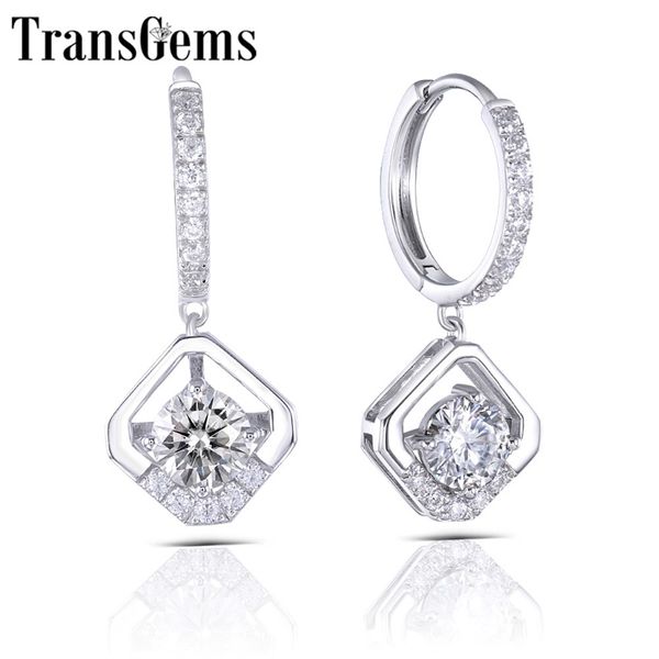 transgems 14k 585 white gold 1ctw 5mm gh color moissanite drop earrings gold with accents for women anniversary gifts y200620, Golden
transgems 14k 585 white gold 1ctw 5mm gh color moissanite drop earrings gold with accents for women anniversary gifts y200620, Golden