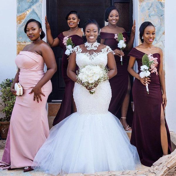 plus size high neck mermaid wedding dresses lace appliques pearls cap sleeve bridal gowns vestidos de noiva, White
plus size high neck mermaid wedding dresses lace appliques pearls cap sleeve bridal gowns vestidos de noiva, White