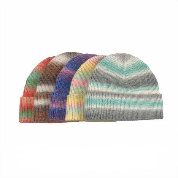 autumn and winter gradient color street knit hat tie-dye colorful wild wool headgear, Blue;gray
autumn and winter gradient color street knit hat tie-dye colorful wild wool headgear, Blue;gray